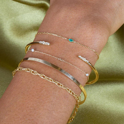 Green Cubic Bracelet