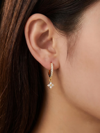 Miss Fortune Moissanite Pavé Earrings