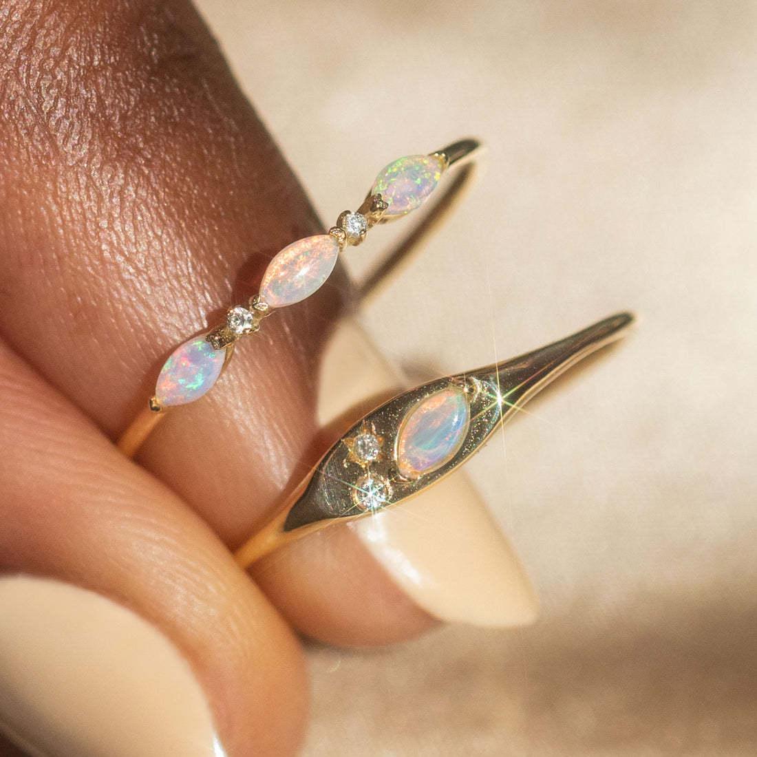 Opal Cubic Ring