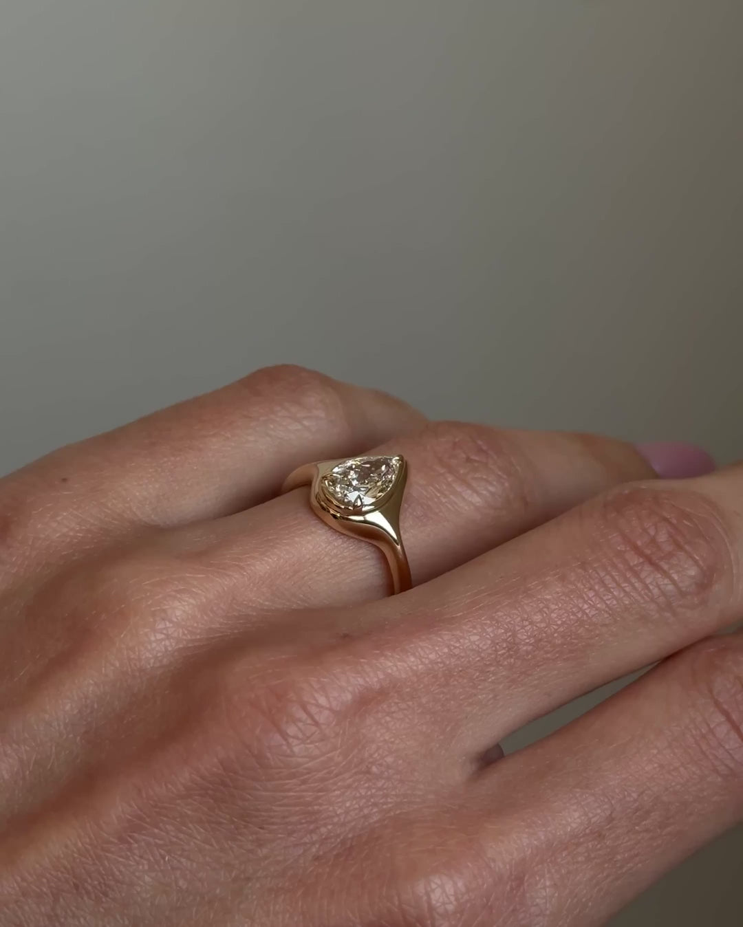 Tess Moissanite Signet Ring