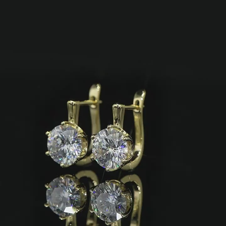 Auri Moissanite Hoops