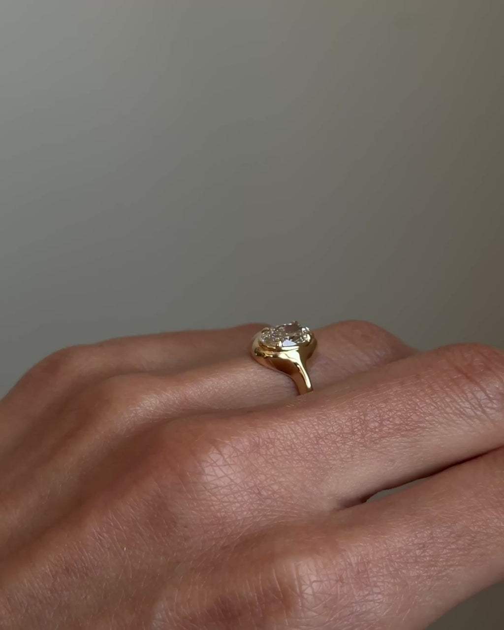 Riva Moissanite Signet Ring