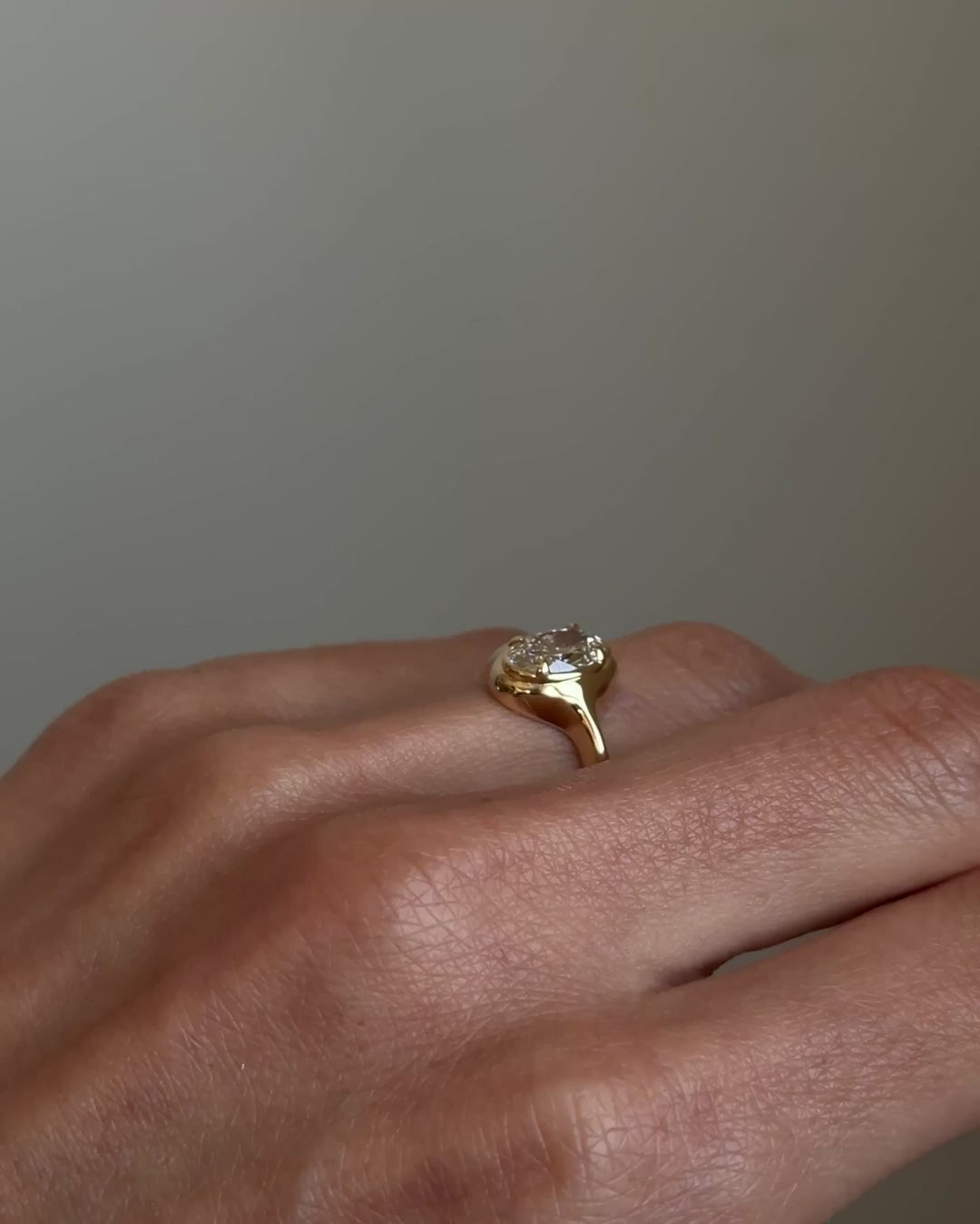 Riva Moissanite Signet Ring
