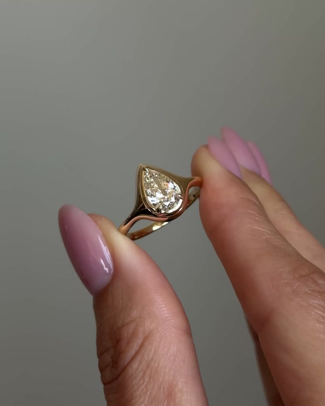 Tess Moissanite Signet Ring