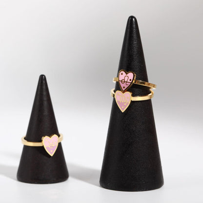 Star Signs Blush Heart Ring