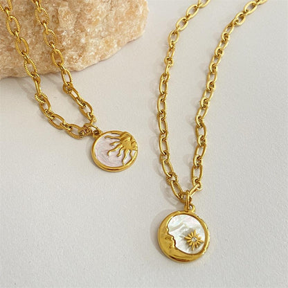 Sun & Moon Pendant Necklace