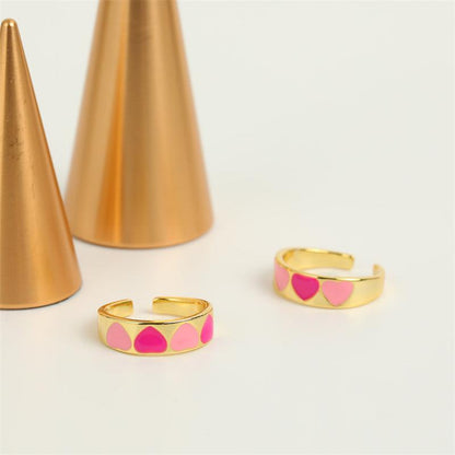 Triple Hearts Ring