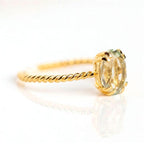 Twisted Zirconia Adjustable Ring