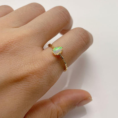 Waterdrop Opal Ring