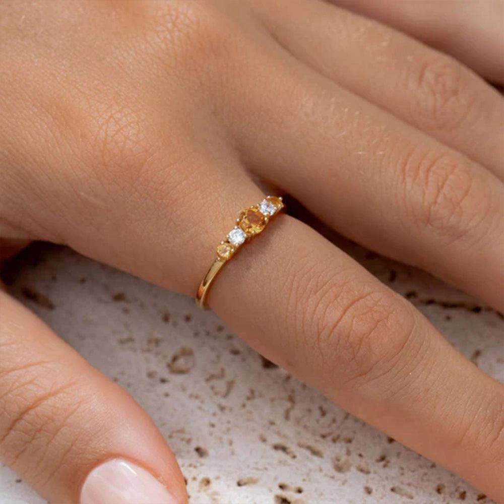 Zirconia Cubic Ring